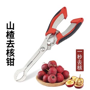 Pince à noyaux d'aubépine en acier inoxydable, outil de cuisine pour retirer les noyaux des fruits d'aubépine - Product Image 1