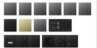 Interrupteurs et prises muraux Orbita avec ports de charge USB/Type-C adaptés aux interrupteurs d'éclairage et aux prises de courant de la maison/de l'hôtel
