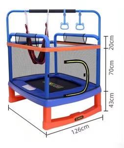 Toboggan de <span class=keywords><strong>trampoline</strong></span> en acier allié <span class=keywords><strong>pour</strong></span> enfants, équipement de jeu <span class=keywords><strong>pour</strong></span> tout-petits avec panier de basket et <span class=keywords><strong>filet</strong></span> de sécurité, tailles 8FT-14FT, utilisation intérieure/extérieure - Product Image 5