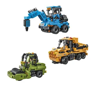 Trasformazione ingegneristica auto a doppia forma di carro armato robot puzzle per bambini blocchi di costruzione di camion giocattolo modello di costruzione