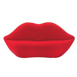Sofá de dos plazas para sala de estar, sofá de dos plazas moderno, sofá con forma de beso llameante sexy con labios rojos calientes - Product Image 1