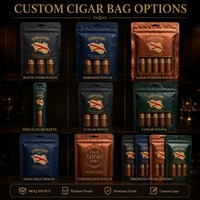 Ordre mat emballage de qualité alimentaire sac en plastique avec logo joint réutilisable pochette à fermeture éclair température contrôlée cigare tabac Mylar sac