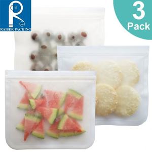 Muestra gratis sellado en caliente transparente PEVA Stand Up bolsa para bolsas de almacenamiento de alimentos - Product Image 4