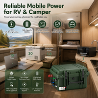 Stations d'alimentation portables de haute qualité, batterie LiFePo4, pack de batteries 12V 24V 100Ah 200Ah, batterie au lithium rechargeable pour le stockage d'énergie, pour camping-car