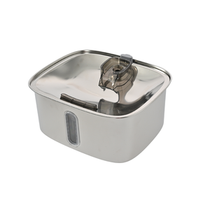 Bebedero de Agua Cuadrado de Acero Inoxidable <span class=keywords><strong>para</strong></span> Perros y <span class=keywords><strong>Gatos</strong></span> Grandes, Dispensador Automático de Agua <span class=keywords><strong>para</strong></span> Mascotas de 9L, Recipiente Interior con Indicador de Nivel de Agua - Product Image 4