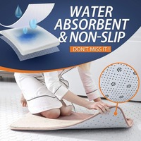 Petit tapis en peluche doux de luxe tapis de bain en mousse à mémoire de forme extra épais tapis de salle de bain en velours absorbant antidérapant super confortable