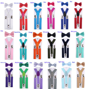 Epsilon bambini ragazzi <span class=keywords><strong>bretelle</strong></span> ragazze regolabili papillon Set <span class=keywords><strong>bretelle</strong></span> matrimonio cravatte Vintage accessori bambini <span class=keywords><strong>con</strong></span> papillon - Product Image 3