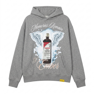 Wholesale Custom Heavyweight High GSM Y2K Graphic <b>Pullover</b> Hoodie TKAN6675 <b>Men</b> Drop Shoulder Oversized Sweatshirt Clothing - Product Image 1