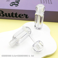 Tubes de gloss à lèvres transparents, flacons de gloss à lèvres vides personnalisables, emballage pour gloss à lèvres en PETG transparent