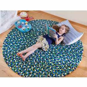 Tapis en feutre faits main du Népal de haute qualité, vente en gros directe d'usine, écologiques, à poils ras, épaisseur fine, personnalisables - Product Image 5