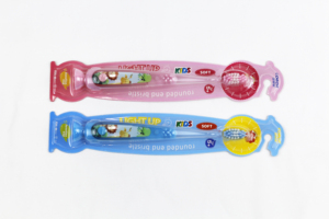Cepillo de dientes desechable luminoso para niños con cabezal suave, limpieza de lengua, agarre cómodo y base con ventosa de diseño vertical - Product Image 2