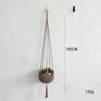 Porte-plantes suspendus colorés avec motifs, porte-plantes en macramé, porte-plantes en crochet bohème pour l'intérieur et l'extérieur