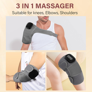 Masajeador Inalámbrico 3 en 1 para Rodilla y Hombro, Vibración Ajustable, Soporte para Articulaciones de Pierna y Brazo, Dispositivo de Relajación Muscular, Envoltura para Rodilla - Product Image 4