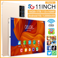 Pro 14 11 Inch Ring Phablet 16GB+1TB 108MP 8000mAh 5G Wi-Fi Dual SIM+TF Mobile Multibahasa Global Premiere Android 15 Tablet