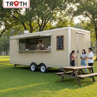 Camion de restauration Truth Pizza avec cuisine complète, poulet rôti portable, camion de restauration mobile de luxe personnalisé avec friteuse