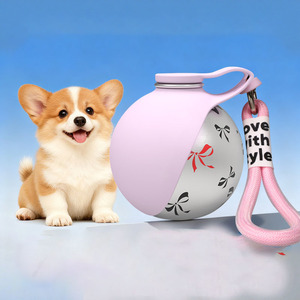 Botella de Agua Portátil Plegable de Acero Inoxidable para Mascotas, para Paseos al Aire Libre - Product Image 3