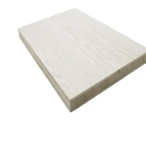 白色三聚氰胺18毫米松芯砌块板30毫米生砌块板层压板用于橱柜