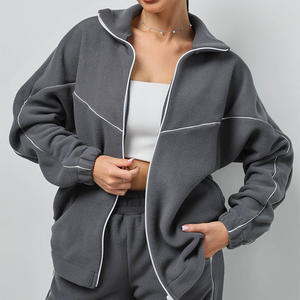 Fall Winter Women's Clothing Streetwear Casual <strong>Lounge</strong> <strong>Sets</strong> <strong>Teddy</strong> <strong>Fleece</strong> Tracksuit <strong>Set</strong> Stripes SweatsuitsTwo Piece <strong>Set</strong> - Product Image 6