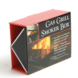 Accesorios para Barbacoa, Caja Ahumadora de Metal Resistente en Forma de V para Asar <span class=keywords><strong>Pastrami</strong></span> al Aire Libre - Product Image 4