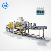 Ligne d'emballage automatique pour bouteilles d'eau minérale, canettes de soda, emballage sous film PE, machine d'emballage sous film rétractable
