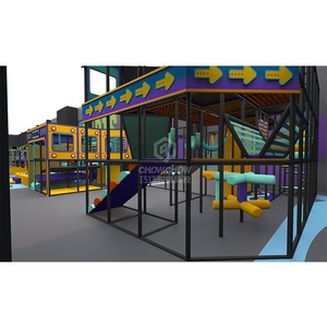 Qiaoqiao 1480SQM <span class=keywords><strong>Parque</strong></span> de Trampolines Interior Personalizado con Circuito Ninja, Sky Stepper, para Niños - Product Image 3