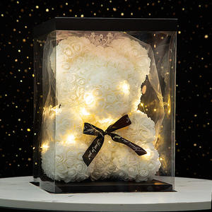 Regali all'ingrosso di san valentino 40cm rosa artificiale orsetti conservati fiori <span class=keywords><strong>Rose</strong></span> <span class=keywords><strong>orsacchiotto</strong></span> - Product Image 6