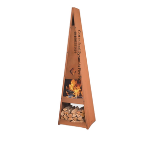 Precio <span class=keywords><strong>bajo</strong></span> <span class=keywords><strong>chimenea</strong></span> al aire libre 500*350*1500mm de acero corten de pozo de <span class=keywords><strong>fuego</strong></span> con madera de almacenamiento - Product Image 1