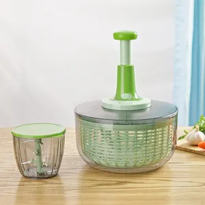 Kitchen appliance tool plastic salad spinner and chopper set