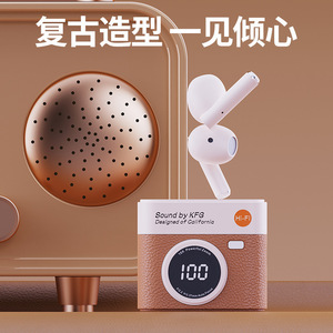 Sound by kfg หูฟัง TWS กล้อง5.3 BT จอแสดงผลดิจิตอลเคสหนังเสียงไฮไฟ - Product Image 3