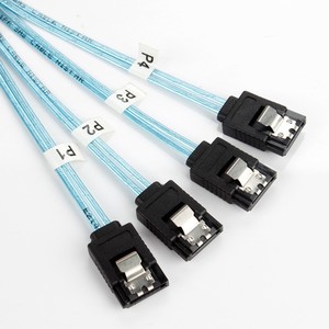 สายเคเบิลข้อมูล Mini Sas 8087 ถึง 4 Sata Sas 36P ถึง Sata 3.0 สำหรับเซิร์ฟเวอร์ ใช้สายทองแดงเคลือบดีบุก - Product Image 4