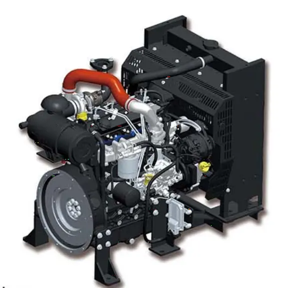Motor diesel para Gensets E904 EVOL, injeção direta refrigerada a água em linha, potência máxima turbocompressada/aspirada naturalmente, 20 ~ 40 kW