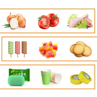 Machine horizontale automatique de qualité alimentaire pour fruits, légumes, gâteaux, gâteaux de lune, nouilles, biscuits, conserves