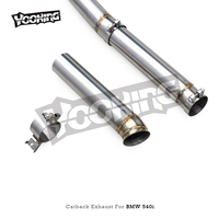 Tuyau d'échappement OEM en acier inoxydable avec télécommande pour BMW 540/540i G30/G38 3.0T B58 2018-2024