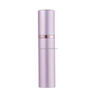 Atomiseur de parfum plat rechargeable en aluminium de 9 ml pour voyage, avec intérieur en verre, pulvérisateur à pompe sérigraphié, diffuseur à bâtonnets, logo personnalisé