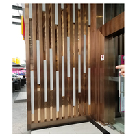 Les écrans 3D en acier inoxydable les plus populaires diviseurs de pièce motif or panneau de séparation murale métal Partit Room Divider Partion