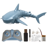 KK Nouveau jouet requin télécommandé 2.4G étanche à 4 canaux, portée de 30m, prêt à l'emploi, en promotion