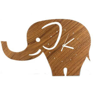 นาฬิกาแขวนผนังทำจากไม้ลายการ์ตูนสุนัขจิ้งจอกสัตว์ทำด้วยมือนาฬิกาแขวนผนังผนังรูปสุนัข<span class=keywords><strong>จิ้งจอก</strong></span> MDF ของขวัญสำหรับเด็กการตกแต่งห้องเด็ก - Product Image 5