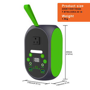 YABO Nouvelle Arrivée Station d'Énergie Solaire Portable 120W Onde Sinusoïdale Pure Sorties AC/DC Batteries Externes - Product Image 2