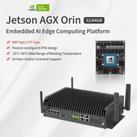 Ordinateur IA de pointe Jetson AGX Orin 32G EA-B600, PC industriel sans ventilateur avec DDR4 8 Go et stockage M.2, 275 TOPS, serveur en stock