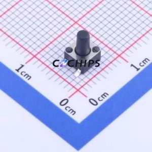 ST-1109S-7 Tactile Switch SMD Switch Single Pole Single Throw Round Button Vertical Mount 4.5mm - Product Image 1