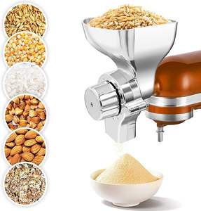 KitchenAid Accessoire pour batteur sur socle Moulin à grains en métal pour broyer les grains secs non gras Grains de café Avoine Autres céréales Aide de cuisine - Product Image 1