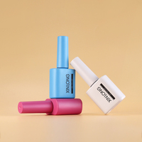 Flacon de vernis gel en verre sodocalcique de luxe de 13 ml avec bouchon en plastique, sérigraphié, fabriqué au Guangdong, à faible coût, marque XINLONG
