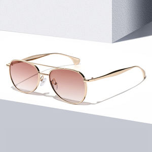 Gafas de Sol de Piloto de Moda 2026, Estilo Vintage de Alta Gama, Protección UV400, Diseño Cuadrado, Estilo Urbano Personalizado - Product Image 1