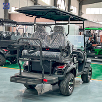 Voiturette de golf électrique CAMP personnalisable 4 places homologuée pour la route avec batterie au lithium et plateau de chargement, directement de l'usine