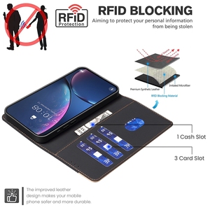 Étui portefeuille en cuir PU avec fente pour cartes, coque de protection arrière à rabat pour téléphone portable Tecno Camon 50 Pro <span class=keywords><strong>4G</strong></span> - Product Image 3