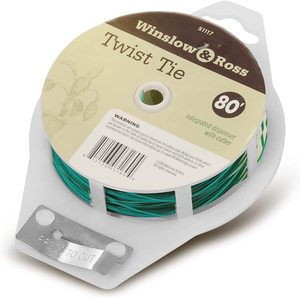 Winslow &amp; Ross Gardening Supplies 25m Plastic Coated Garden Multifunctional Plant Twist <strong>Tree</strong> <strong>Tie</strong> With Cutter - Product Image 1