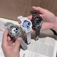 Reloj Deportivo de Cuarzo LED Impermeable para Hombre con Doble Pantalla, Correa de Goma y Caja de Aleación