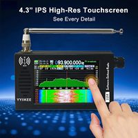 Récepteur radio SDR DSP portable 100KHz-149MHz, écran tactile 4,3 pouces, SSB FM AM CW WFM, bande passante complète, boîtier en alliage d'aluminium, radio Bajei