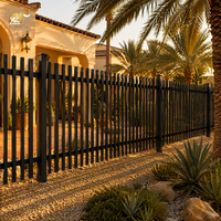 Panneau de clôture robuste en aluminium noir pour construction, sécurité des périmètres, revêtement poudré, anti-rouille, OEM France