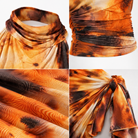 Anjie Individuelles Logo OEM ODM Private Label Maßgeschneidertes OEKO-TEX GRS Batik Mock Neck Halter Sarong Wickelrock Set Damen Hersteller